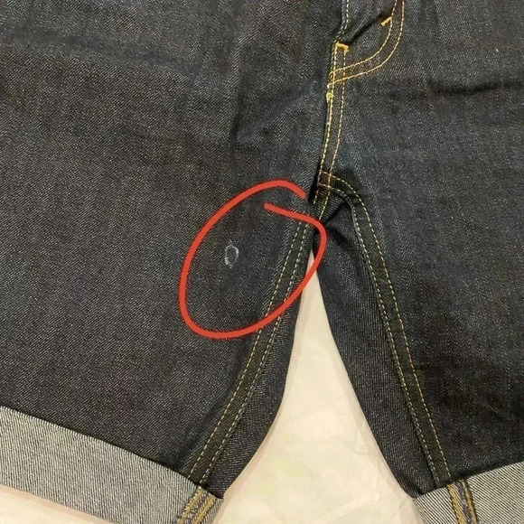 Levi’s women’s bermuda blue cropped denim western casual Gorpcore summer shorts - Picture 4 of 9